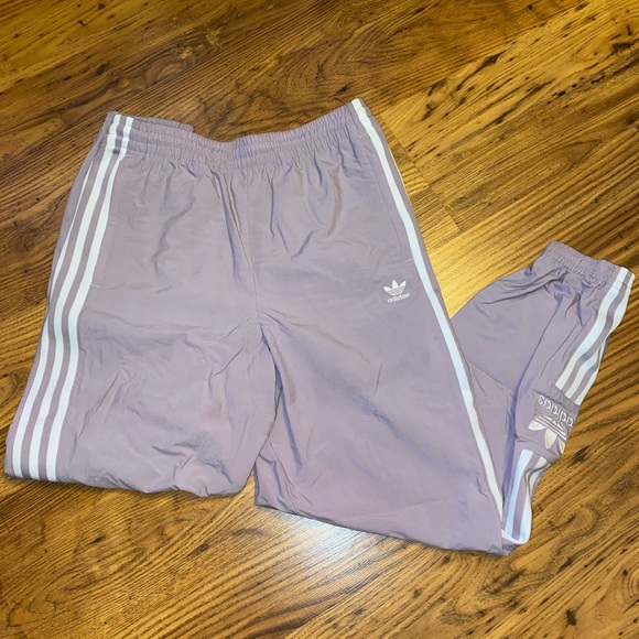 Adidas Lavender Puffy Track Pants - Picture 1 of 5